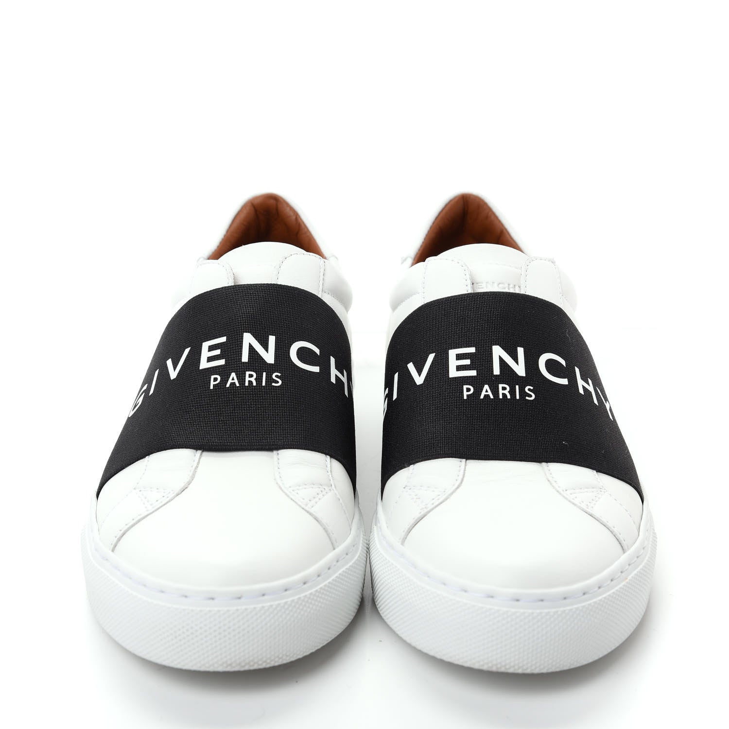 Givenchy Calfskin Band Logo Womens Urban Street Sneakers 36 White Black 2 of 12