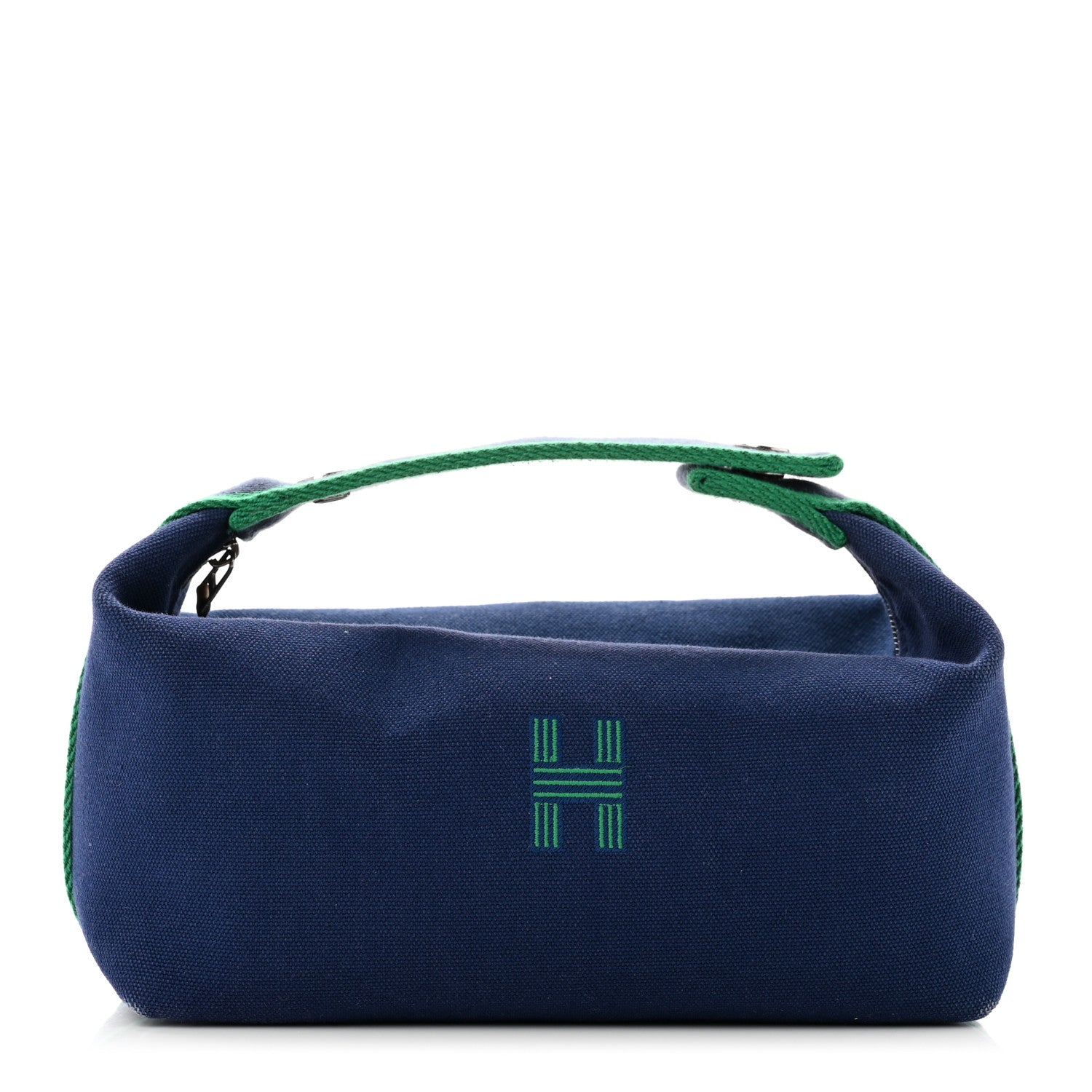 Hermes Canvas Small Bride-A-Brac Pouch Marine 1 of 6