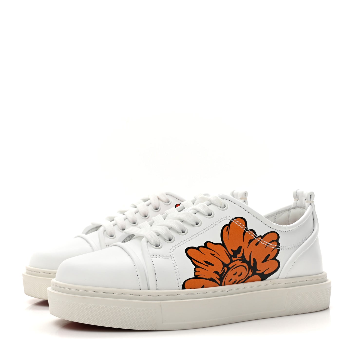 x Shun Sudo Adolon Junior Button Flower Low Top Mens Sneaker 39 White Multicolor