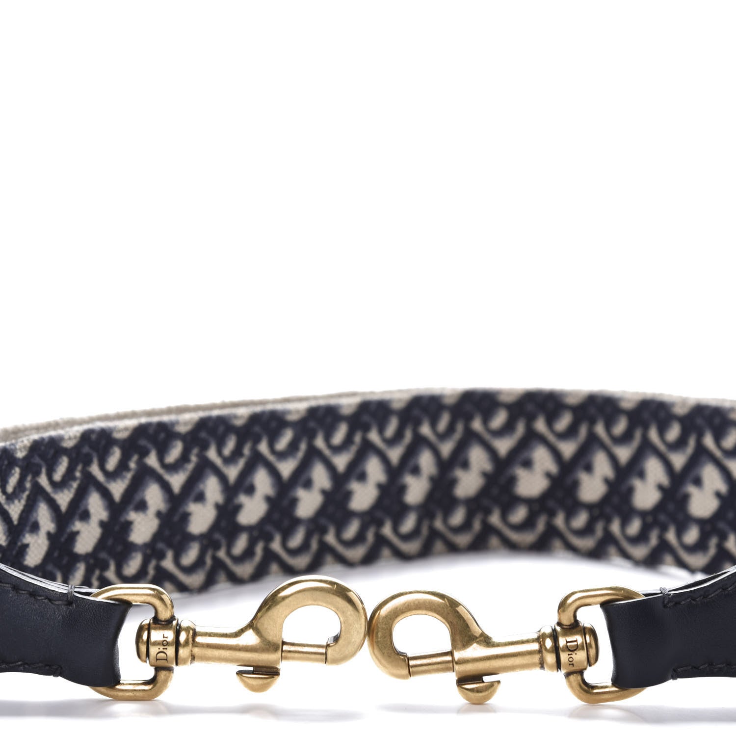 Christian Dior Oblique Adjustable Shoulder Strap Blue 3 of 5
