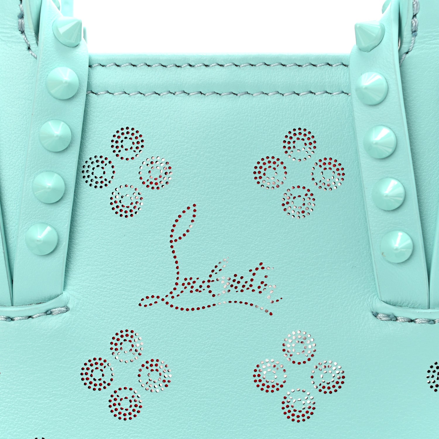 Christian Louboutin Calfskin Loubinthesky Nano Cabata Tote Bermuda 6 of 11