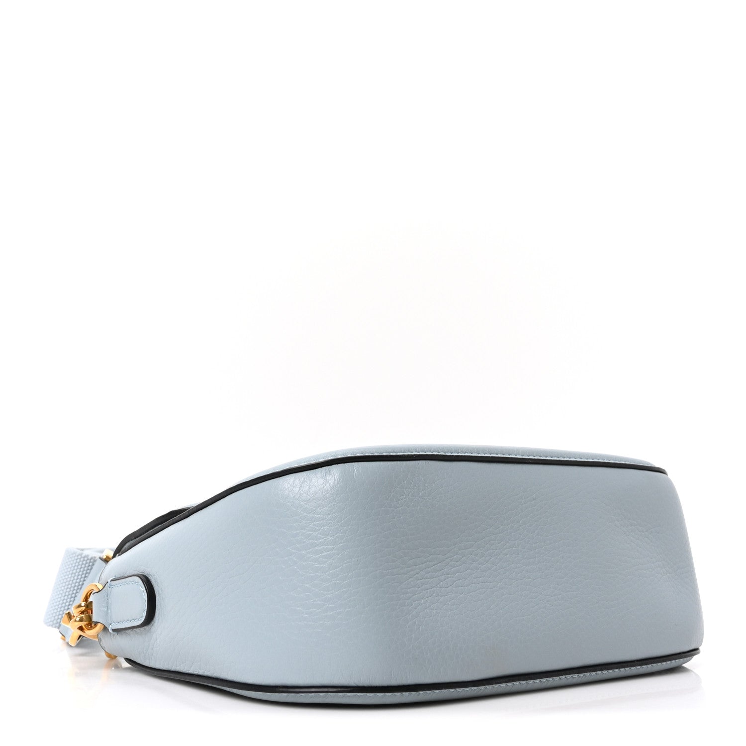 Valentino Garavani Pebbled Calfskin Vlogo Small Top Handle Shoulder Bag Blu Porcellana 4 of 9