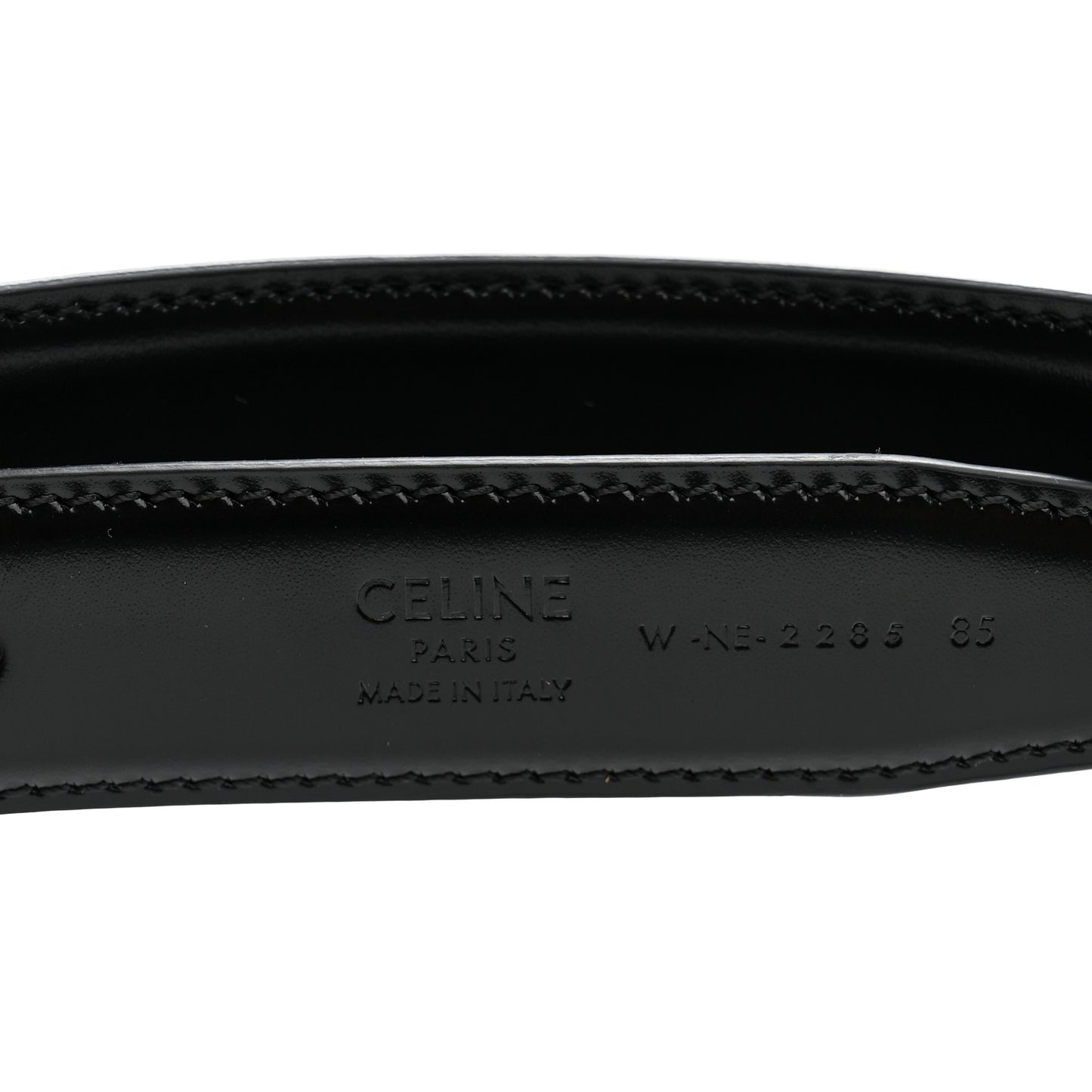 Canvas Calfskin Reversible 25mm Triomphe Belt 85 34 Black