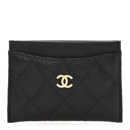 Chanel Caviar Quilted Card Holder Black 1 of 9