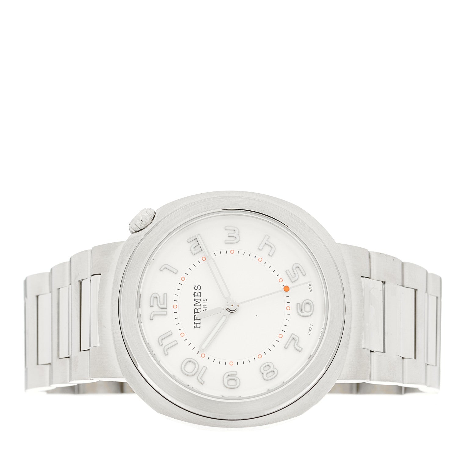 Hermes Stainless Steel 36mm Cut Automatic Watch 2 of 5