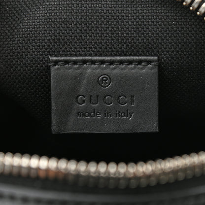 Gucci GG Supreme Monogram Appia Calfskin Web Small Camera Messenger Bag Black Grey 6 of 10