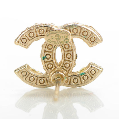 Chanel Pearl CC Earrings Light Gold 5 of 7