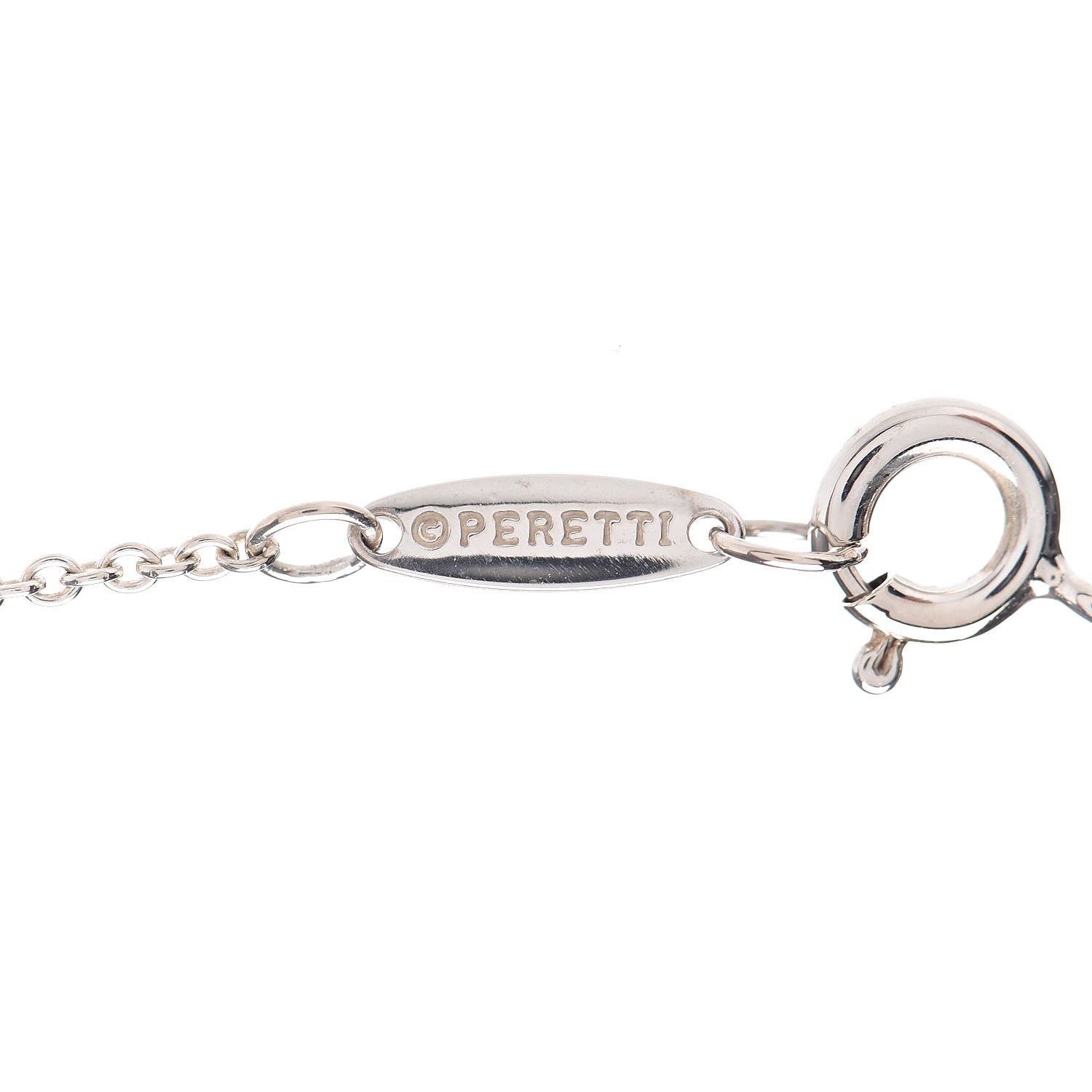 Tiffany Sterling Silver Diamond .05ct Elsa Peretti Diamonds by the Yard Pendant Necklace 7 of 9