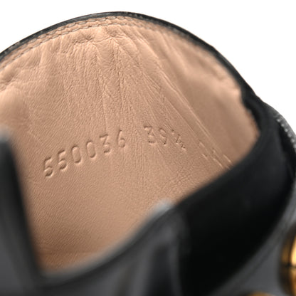 Gucci Calfskin Crystal GG Trip Chelsea Ankle Boots 39.5 Black 7 of 9