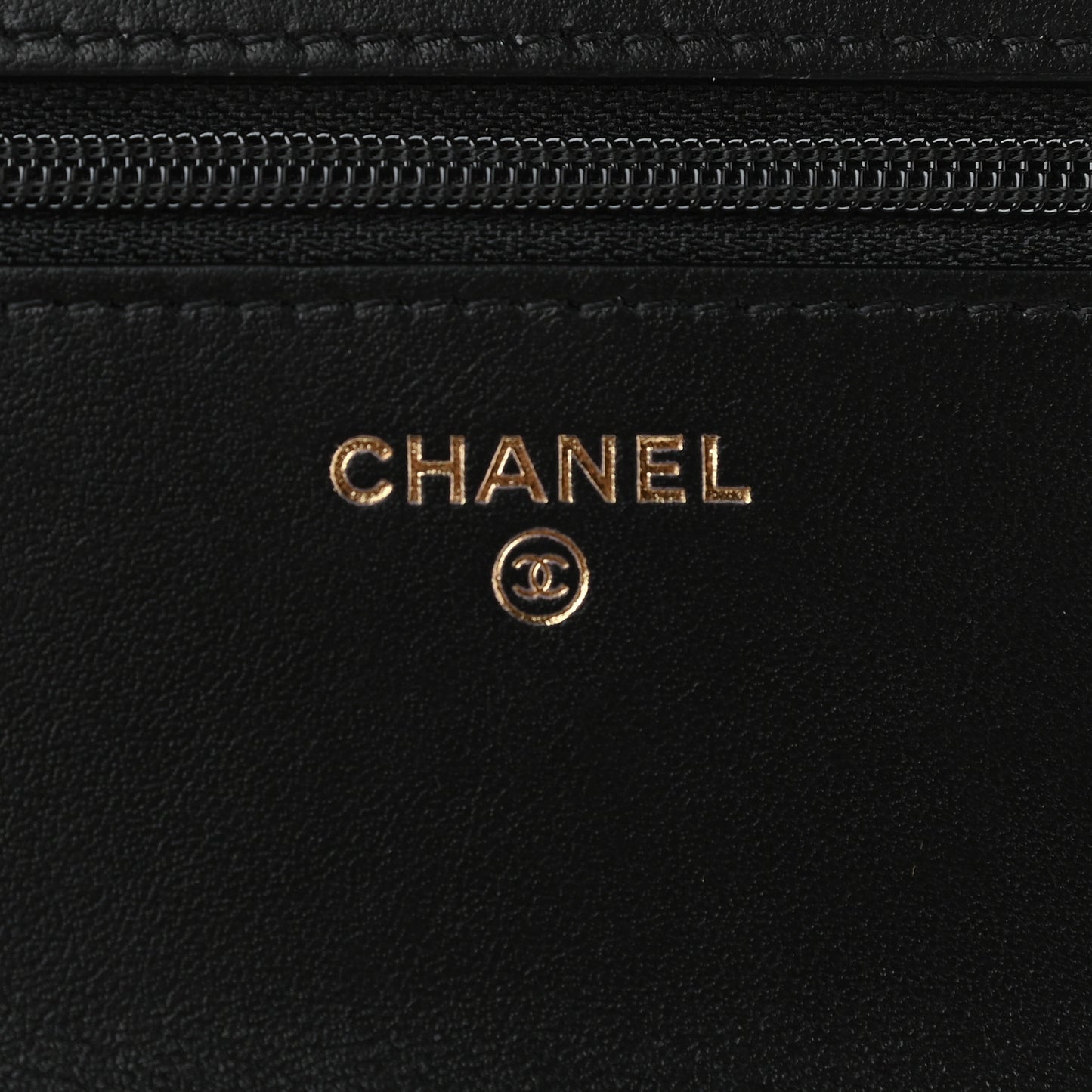 Calfskin Quilted Perfect Fit Wallet On Chain WOC Black