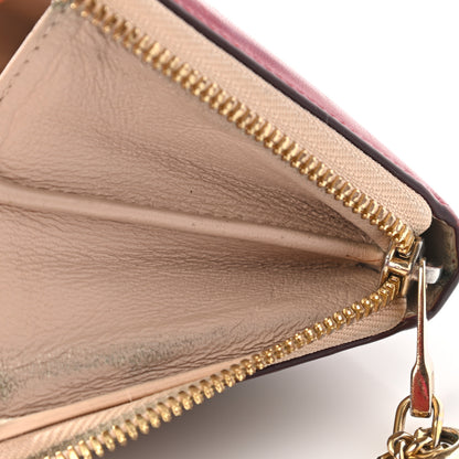 Chloe Smooth Calfskin Baylee Long Zip Around Wallet Red Beige 13 of 23