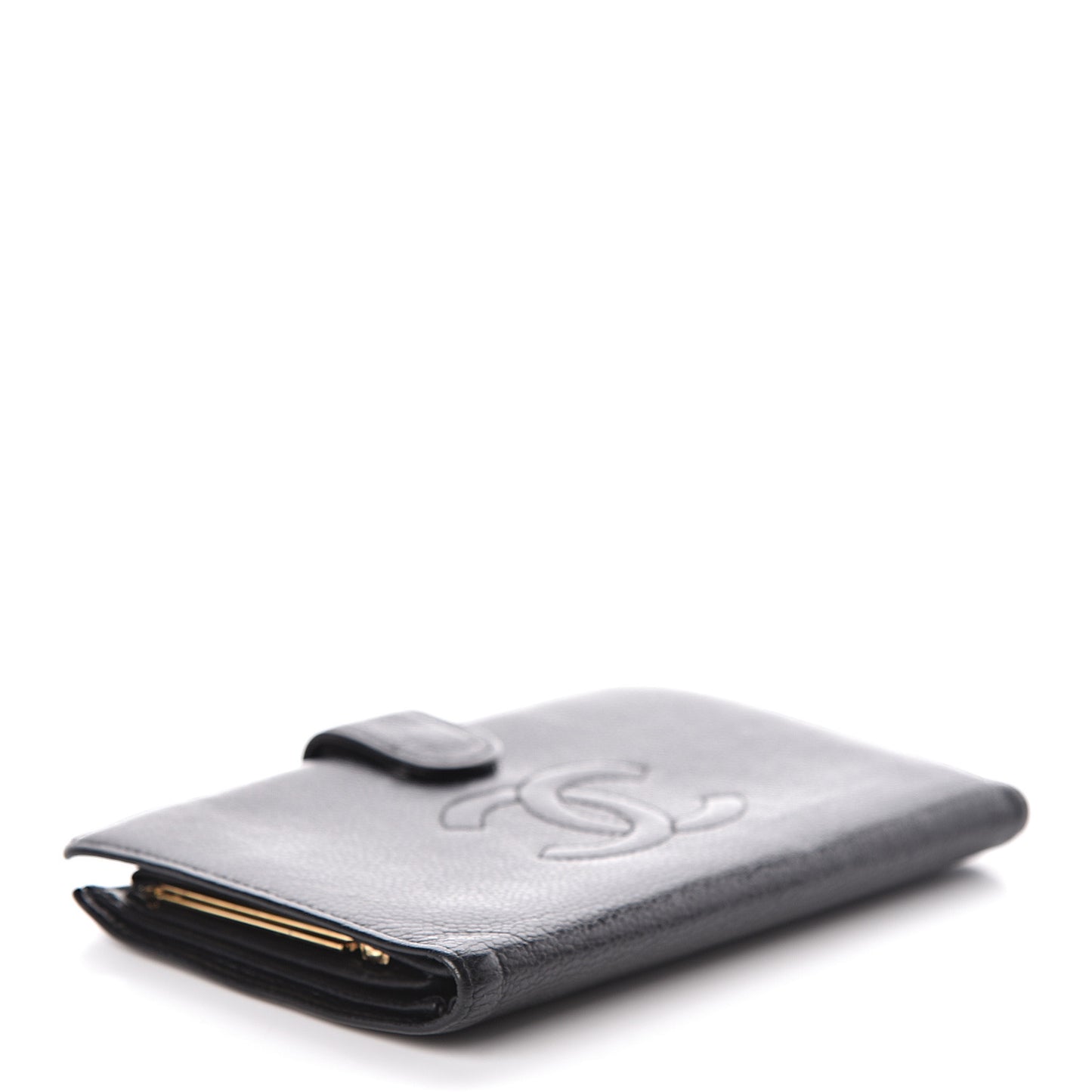 Caviar Timeless CC French Wallet Black