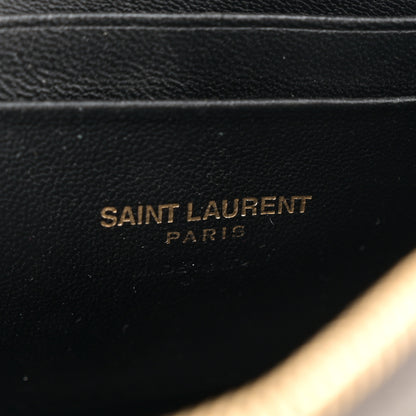 Saint Laurent Grain De Poudre Matelasse Monogram Mini Lou Camera Bag Pebble 6 of 11