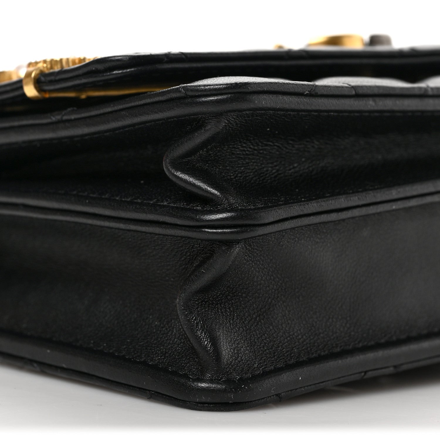 Chanel Lambskin Quilted Coco Clips Mini Wallet On Chain WOC Black 9 of 10