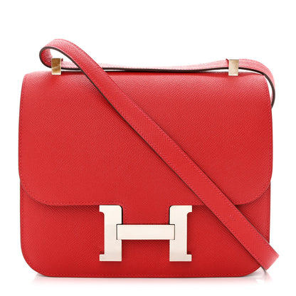 Hermes Epsom Constance 24 Rouge Casaque 1 of 11