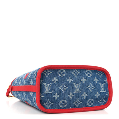 Louis Vuitton LV X TM Monogram Denim Cerises Neverfull Inside Out BB 5 of 11