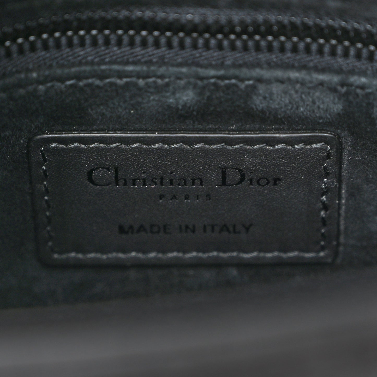 Ultra Matte Calfskin Cannage Small My ABCDior Lady Dior Black