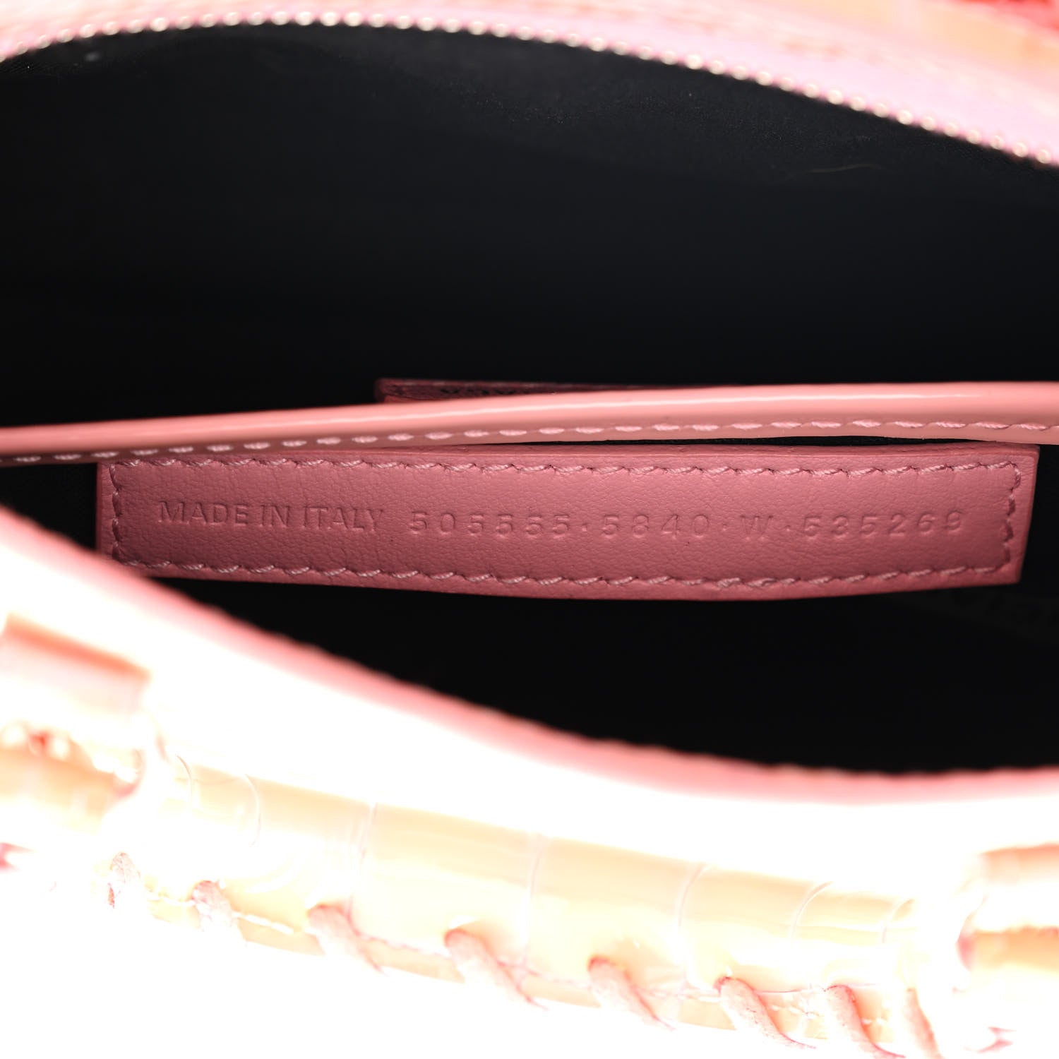 Balenciaga Patent Crocodile Embossed Classic Silver Hardware Nano City Light Pink 7 of 9