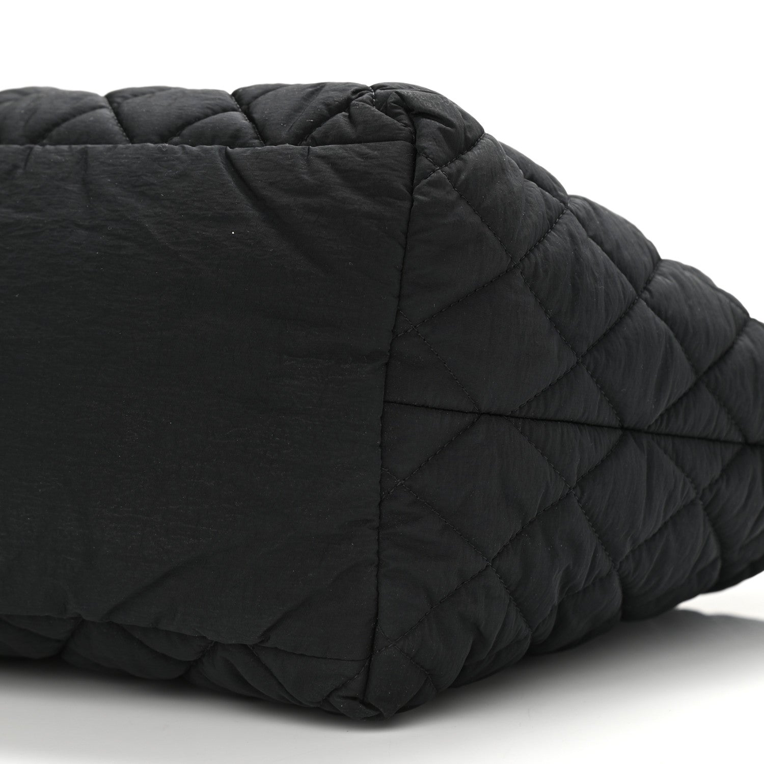 Chanel Nylon Quilted Coco Cocoon Bowler Black 10 of 11