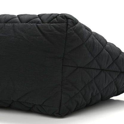 Chanel Nylon Quilted Coco Cocoon Bowler Black 10 of 11