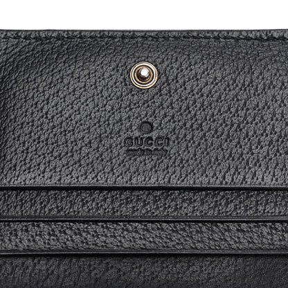 Gucci GG Supreme Monogram Textured Dollar Calfskin Web Ophidia Card Case Beige Blue 6 of 8
