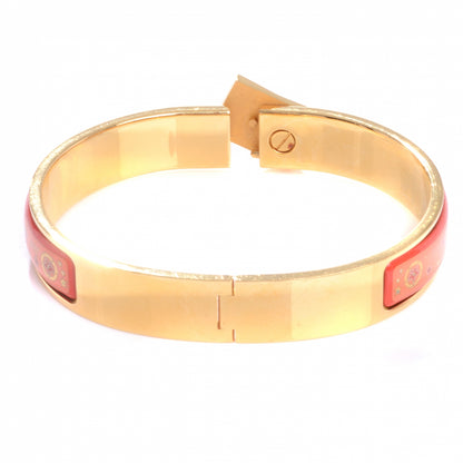 Hermes Enamel Narrow Clic Clac Star Moon Bracelet Orange 6 of 6