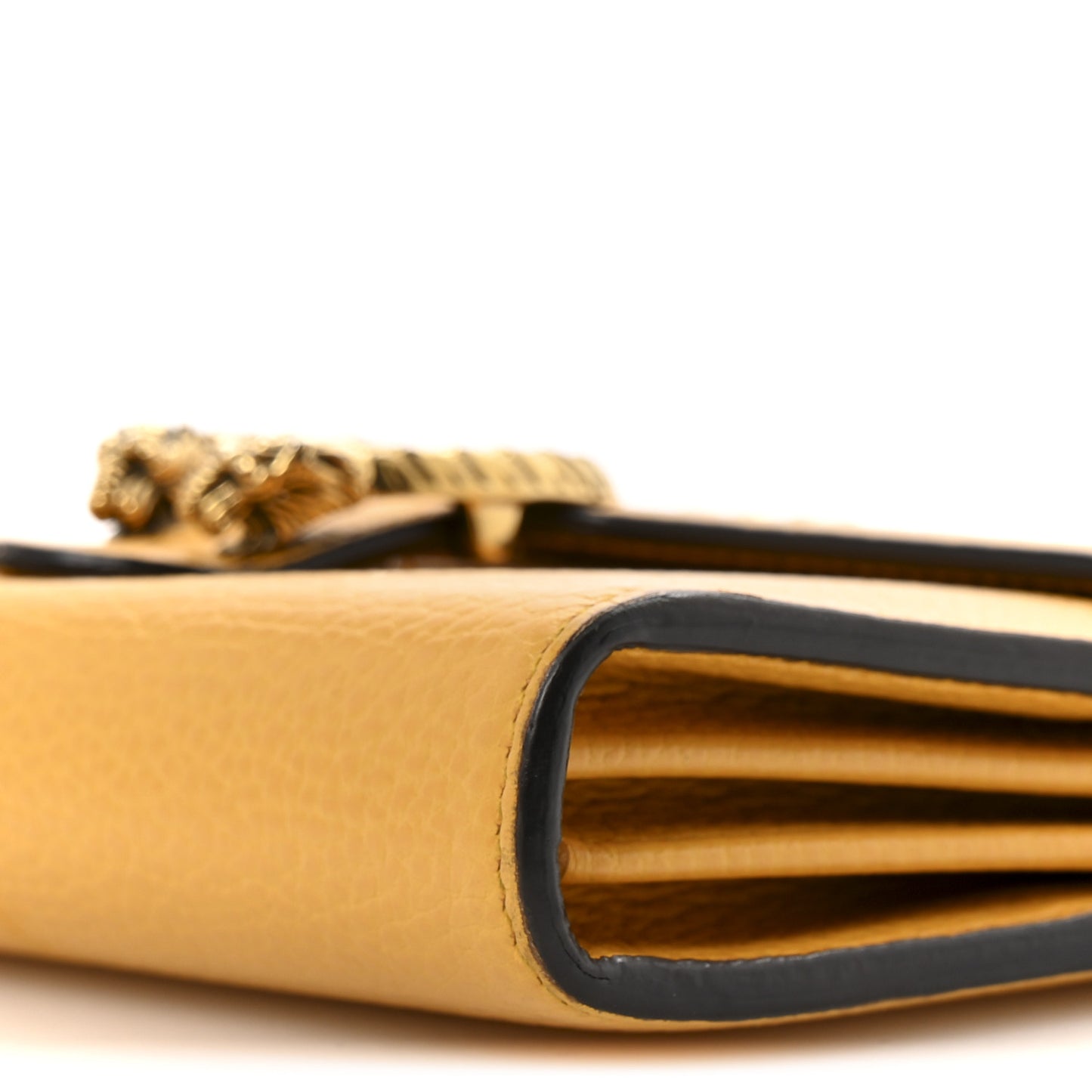 Calfskin Garden Dionysus Chain Wallet Yellow