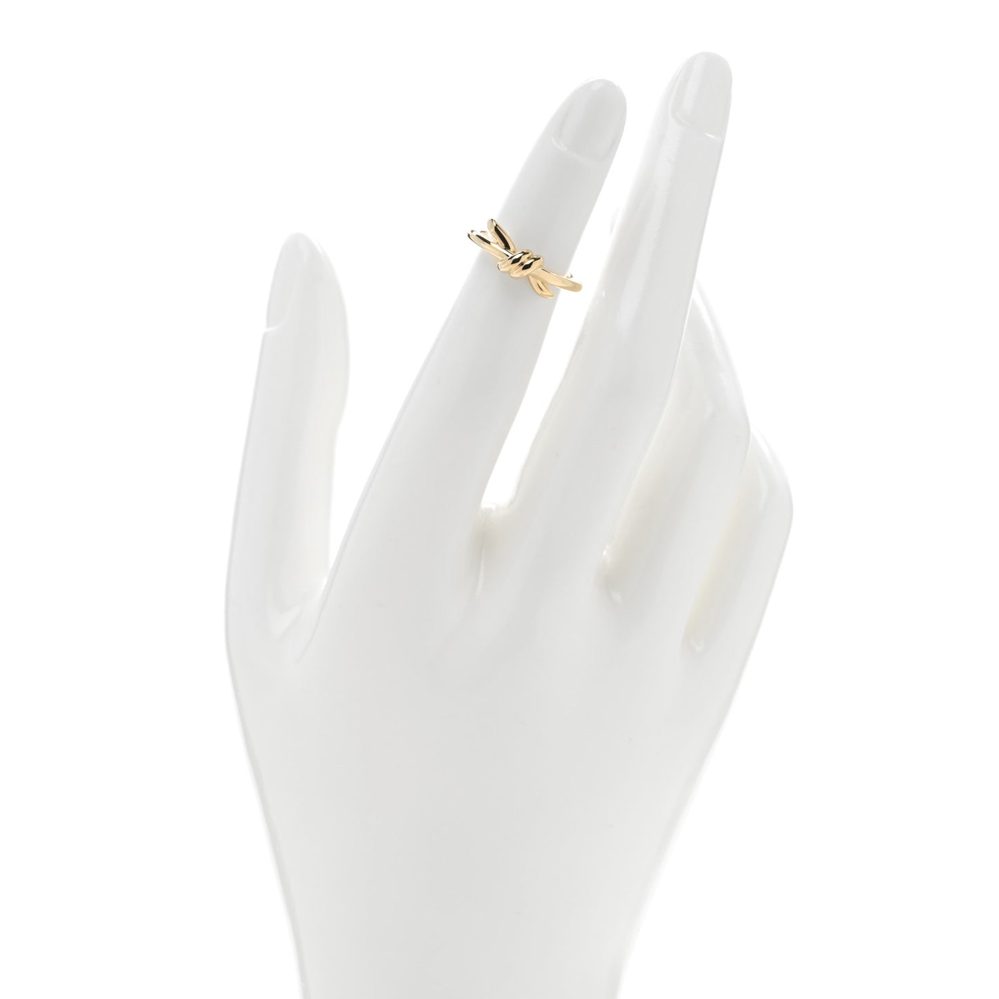 18K Yellow Gold Knot Ring 48 4.5