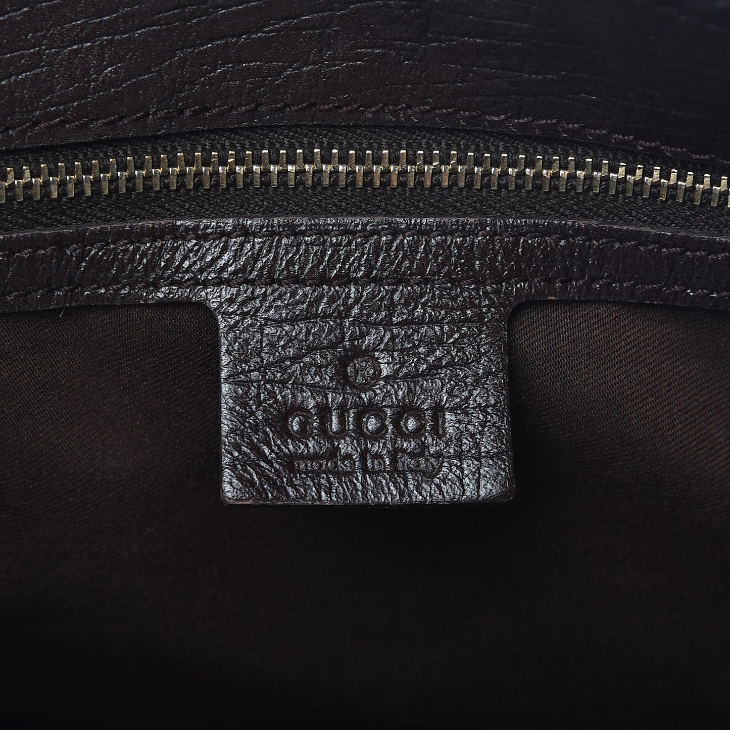 Monogram Large Horsebit Chain Hobo Dark Brown