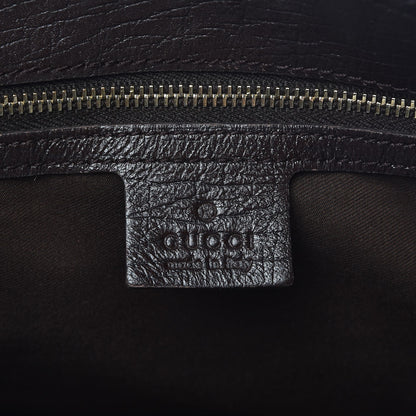 Gucci Monogram Large Horsebit Chain Hobo Dark Brown 6 of 9