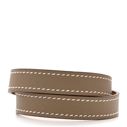 Hermes Swift Kelly Double Tour Bracelet T2 Etoupe 3 of 6