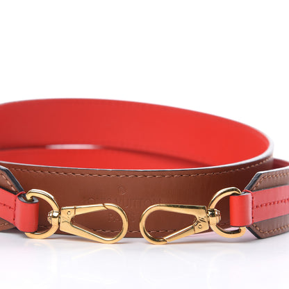 Louis Vuitton Calfskin Tuileries Shoulder Strap Caramel Rouge 3 of 4