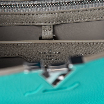 Louis Vuitton Taurillon Capucines BB Turquoise 8 of 9