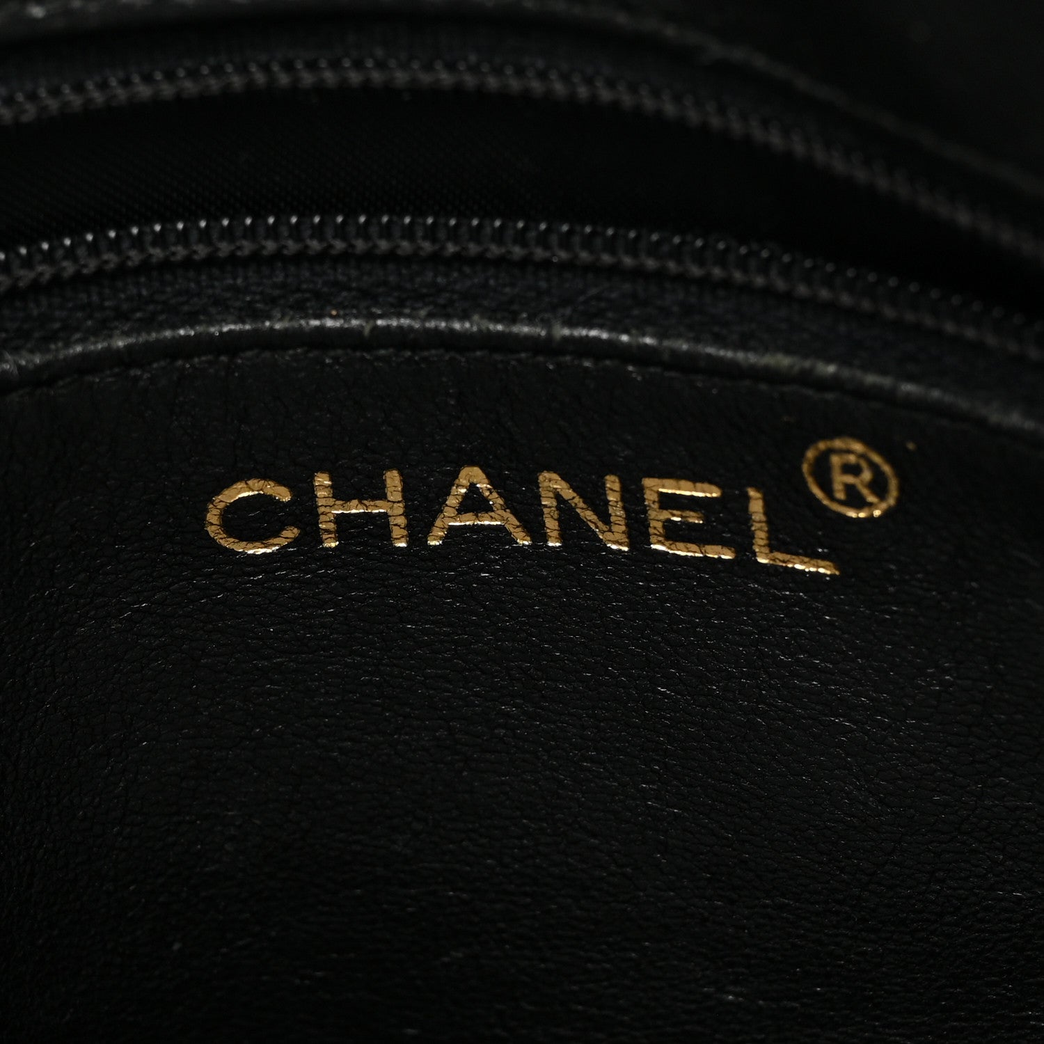 Chanel Lambskin Chevron Quilted Tassel Camera Case Black 5 of 7