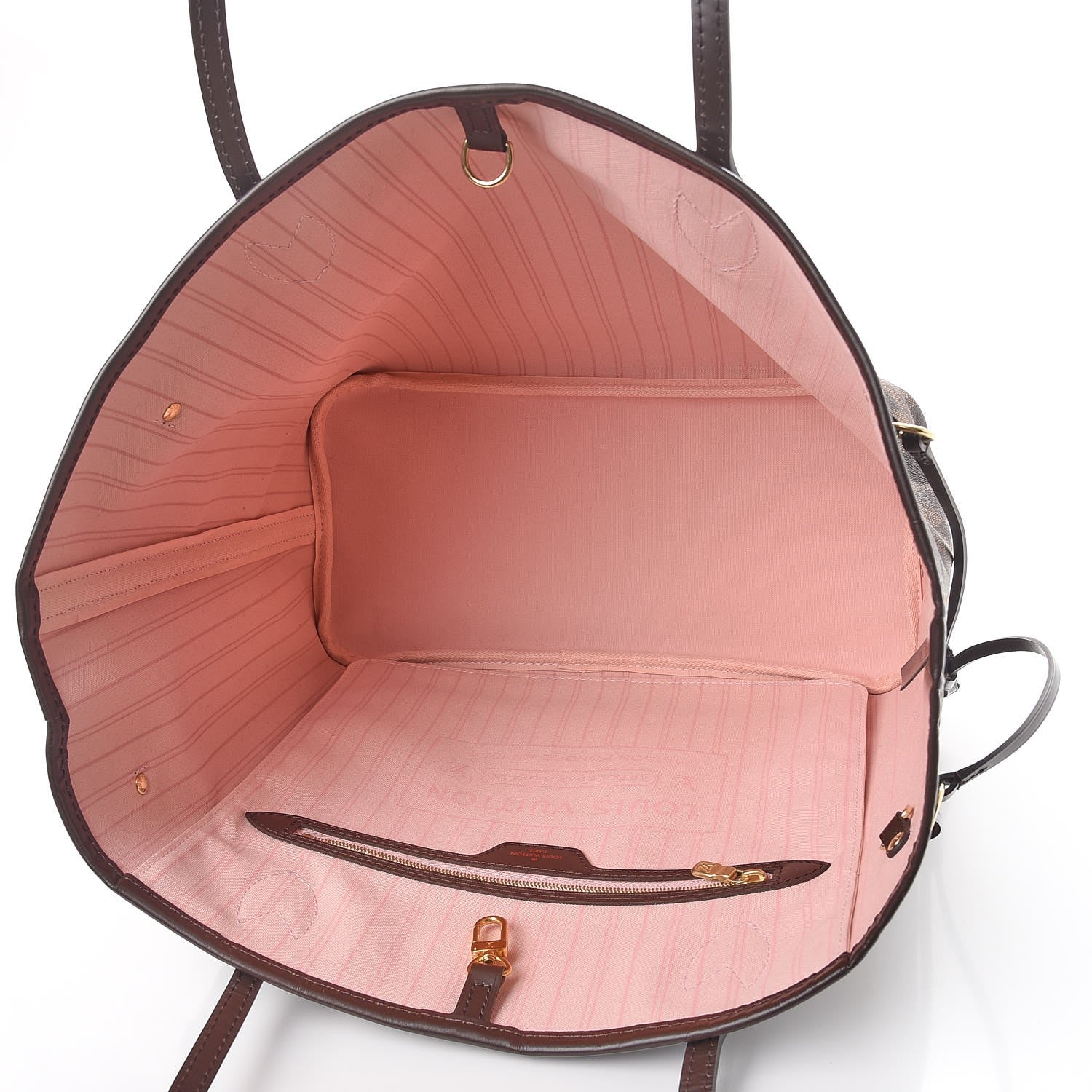 Louis Vuitton Damier Ebene Neo Neverfull MM Rose Ballerine 5 of 8