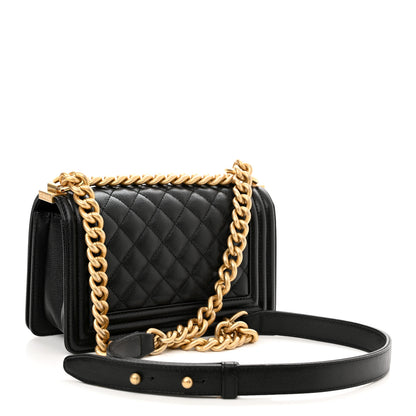 Chanel Caviar Quilted Small Boy Flap Black 3 of 10