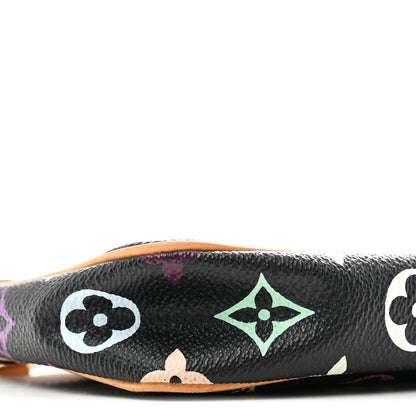 Louis Vuitton Monogram Multicolor Pochette Accessories Black 7 of 8