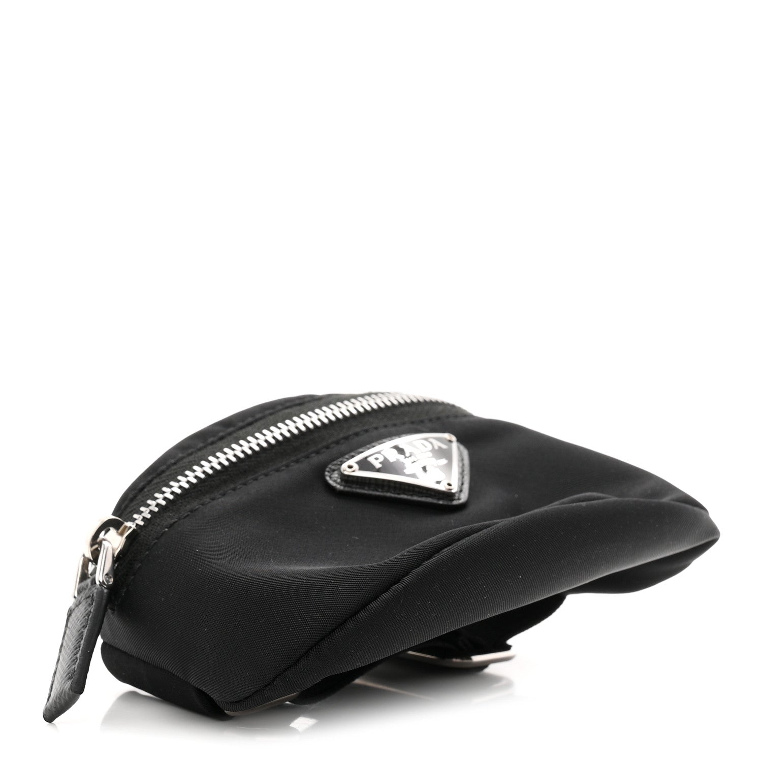 Prada Tessuto Nylon Wrist Pouch Black 4 of 9