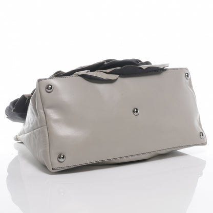 Valentino Garavani Leather Petale Hobo Grey 4 of 8