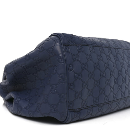 Gucci Guccissima Medium Emily Hobo Blue 9 of 10