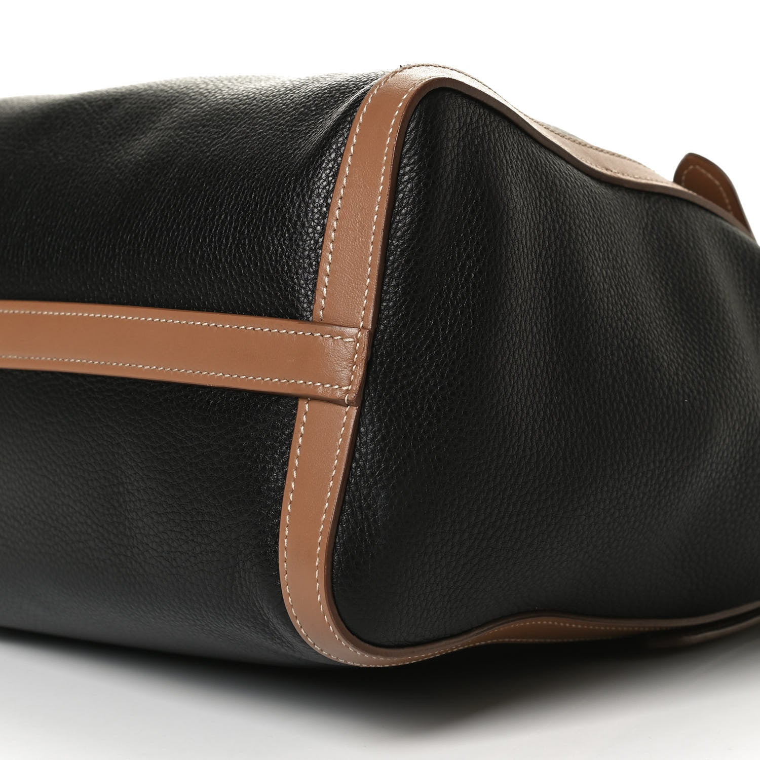 Prada Vitello Phenix Shopping Tote Black Caramel 8 of 12