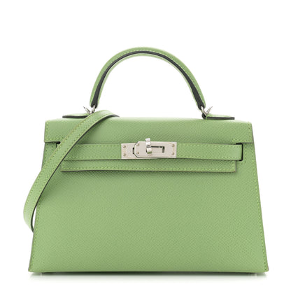 Hermes Epsom Mini Kelly Sellier 20 Vert Criquet 1 of 11