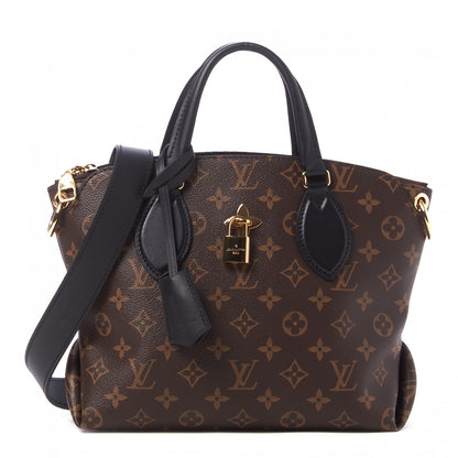 Louis Vuitton Monogram Flower Zipped Tote PM Black 1 of 10