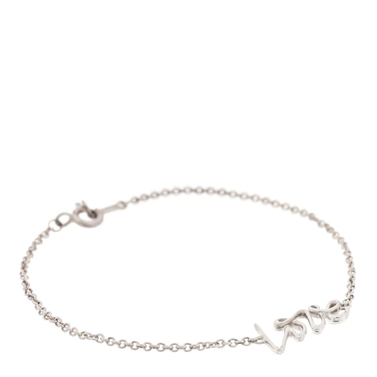 Sterling Silver Graffiti Love Bracelet