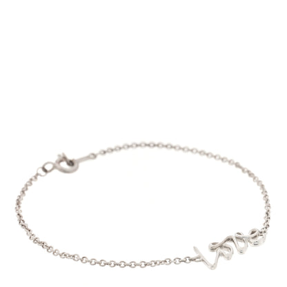 Tiffany Sterling Silver Graffiti Love Bracelet 1 of 3