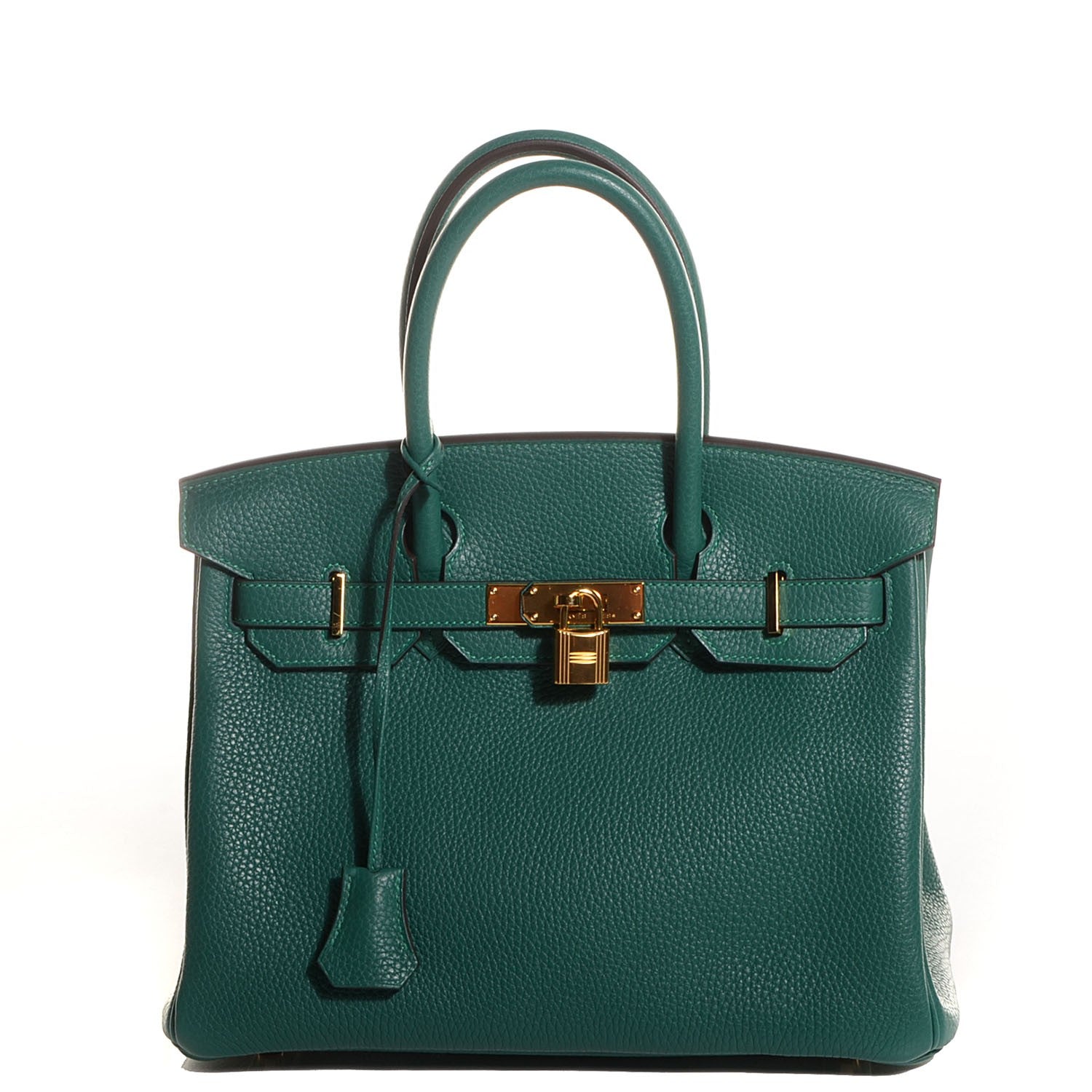 Hermes Taurillon Clemence Birkin 30 Malachite 98074 – FASHIONPHILE