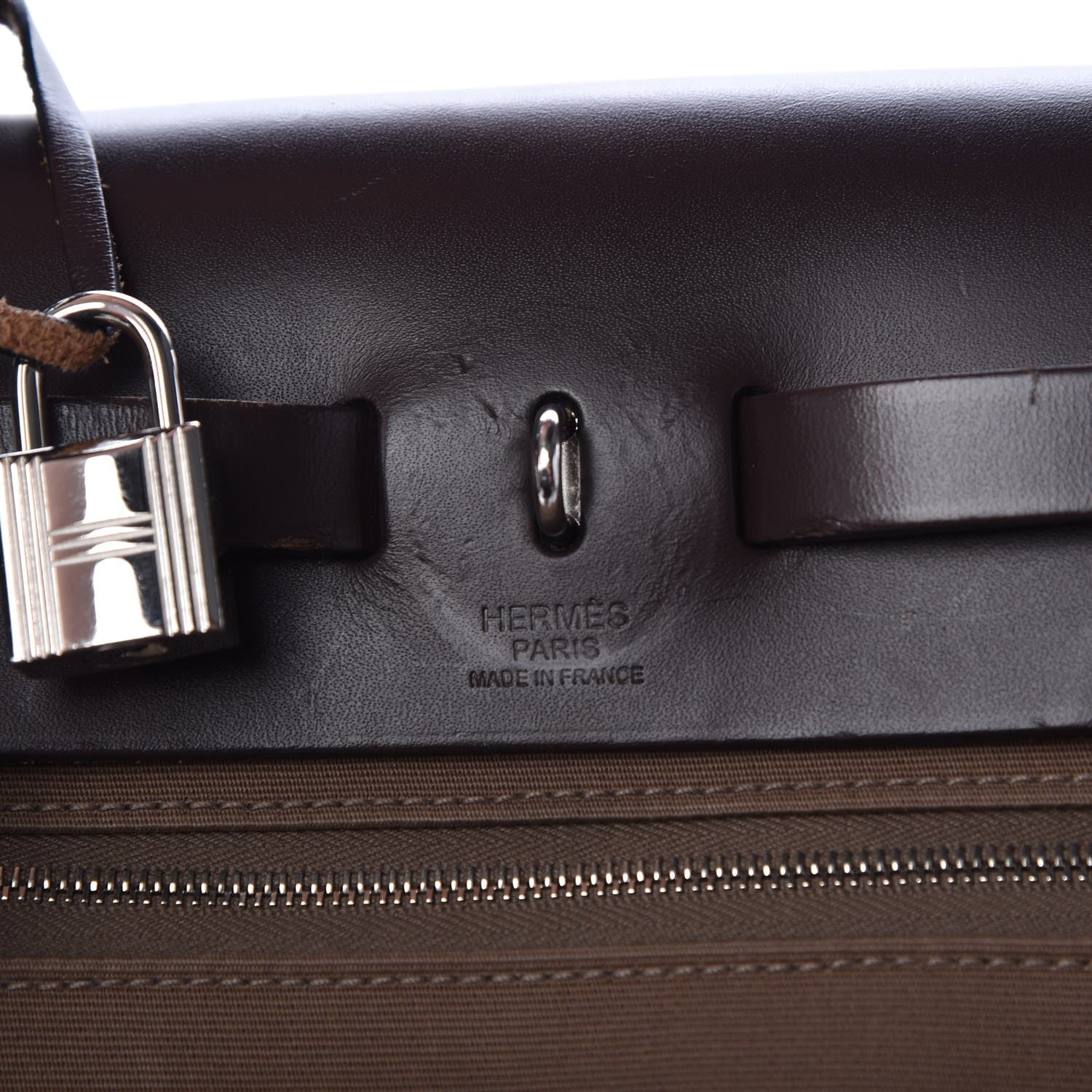 Hermes Vache Hunter Toile Herbag Zip 31 PM Etoupe Ebene 8 of 16
