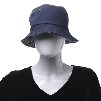 Christian Dior Oblique Reversible Teddy-D Brim Bucket Hat 56 Blue 2 of 7