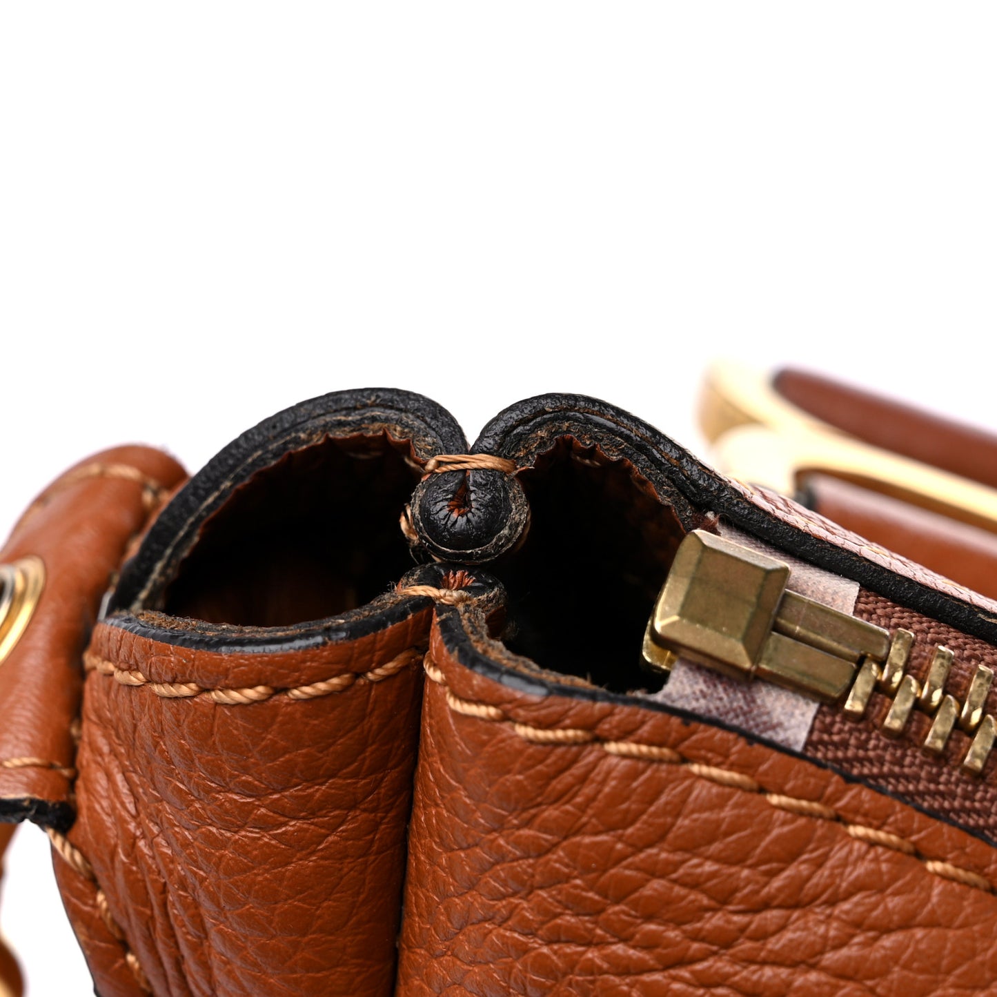 Calfskin Medium Marcie Satchel Tan