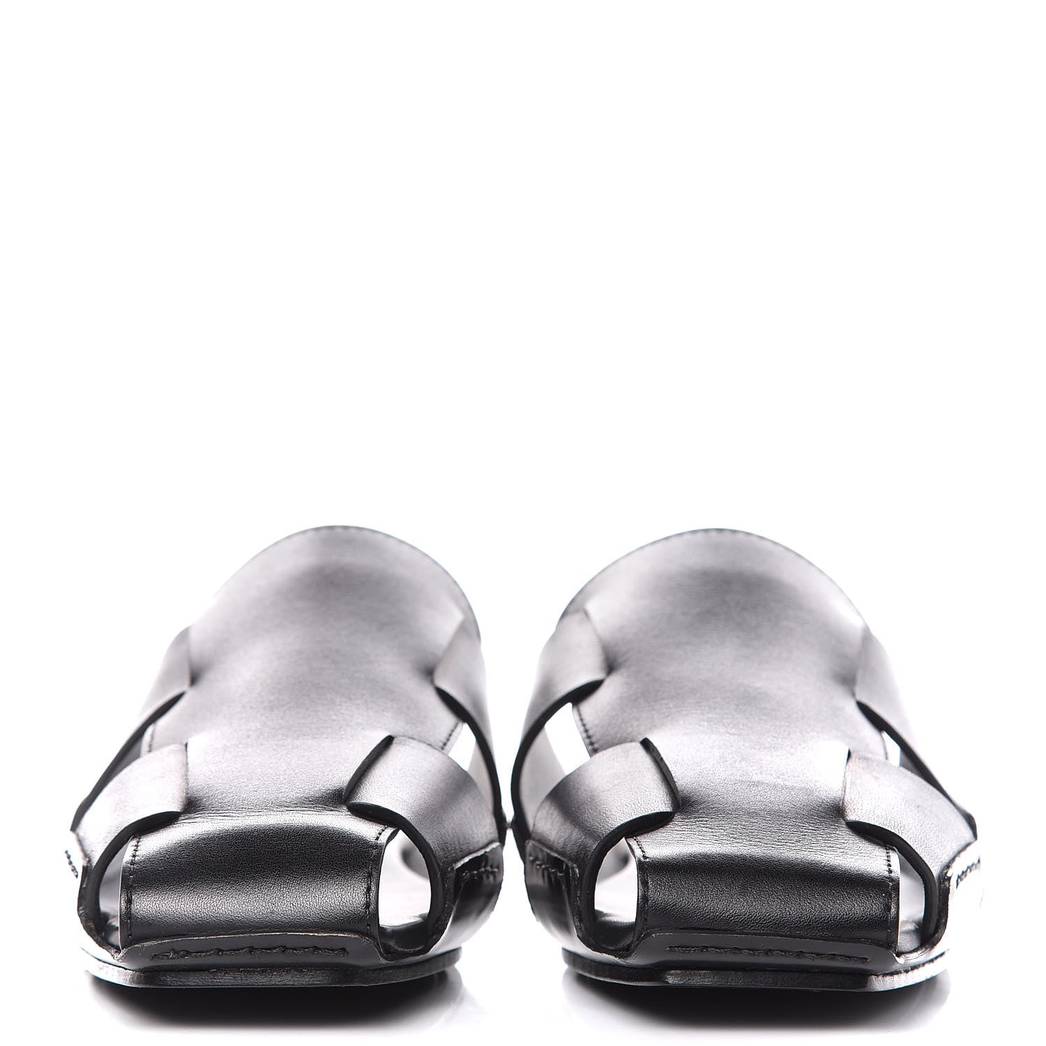 Hermes Calfskin Ruse Mules 39 Black 2 of 8